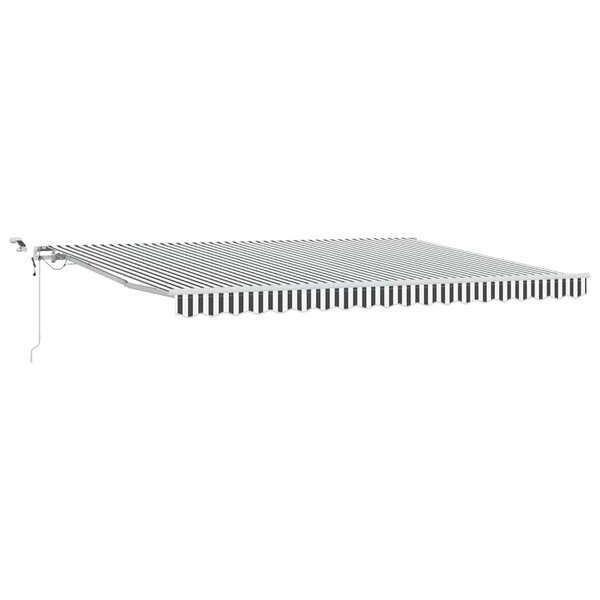 vidaXL Auvent rétractable automatique avec LED anthracite et blanc
