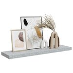 vidaXL Étagère murale flottante Gris béton 90x23 5x3 8 cm MDF