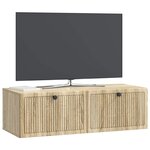 vidaXL Meuble TV mural Chêne Sonoma 98 x 41 x 30 cm Bois d'ingénierie