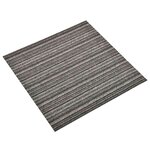 vidaXL Tapis 20 pc Anthracite rayé 50 x 50 cm 100  Polypropylène