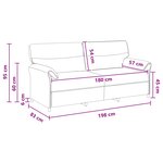 vidaXL Canapé 100  polyester  cadre en métal  MDF  Contreplaqué