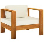 Salon de jardin meuble d'extérieur ensemble de mobilier 10 pièces avec coussins blanc crème bois d'acacia 02_0014980