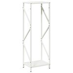 vidaXL Portant de bois chauffage blanc 34x25x100 cm