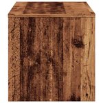 vidaXL Meuble TV vieux bois 120x40x40 cm bois d'ingénierie