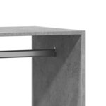 vidaXL Garde-robe gris béton 77x48x102 cm bois d'ingénierie