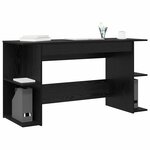 vidaXL Bureau Autre Chêne noir 140 x 50 x 75 cm Bois d'ingénierie