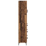 vidaXL Haut Armoire avec tiroir 2 Pièces Bois ancien Bois d'ingénierie