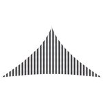 vidaXL Voile d'ombre 5 x 5 x 5 m HDPE Triangulaire Anthracite et blanc