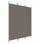 vidaXL Cloison de séparation 3 panneaux Anthracite 150x200 cm Tissu