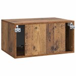 vidaXL Meuble TV mural Bois ancien 59 5 x 41 x 30 cm Bois d'ingénierie