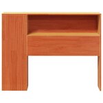 vidaXL Tête de lit avec rangement cire marron 75 cm bois massif de pin