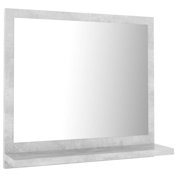 Miroir de salle de bain 40 x 10 5 x 37 cm aggloméré gris 02_0006942
