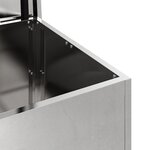 vidaXL Coffre de rangement extérieur - Argent - 55 x 50 5 x 50 cm - Inox