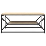vidaXL Table Basse avec Étagère Chêne Sonoma 90x50x40 cm Bois d'ingénierie
