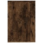 vidaXL Meuble TV mural Chêne fumé 40x34 5x60 cm