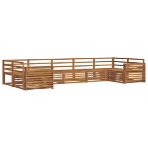 vidaXL Ensemble de canapés d'extérieur 7 pc Naturel