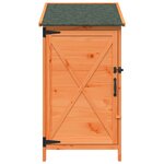 vidaXL Abri de jardin Marron 59 5 x 56 x 113 5 cm Bois d'ingénierie