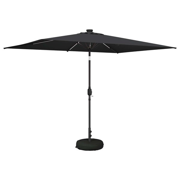 vidaXL Parasol de jardin avec lumières LED et base 200 x 300 cm