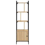 vidaXL Bibliothèque avec porte chêne sonoma 44 5x30x154 5 cm