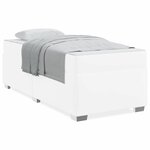 vidaXL Cadre de lit Blanc 80 x 200 cm Faux cuir