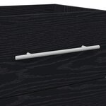 vidaXL Meuble de Lavabo de Salle de Bain Noir 42 x 39 x 52 cm