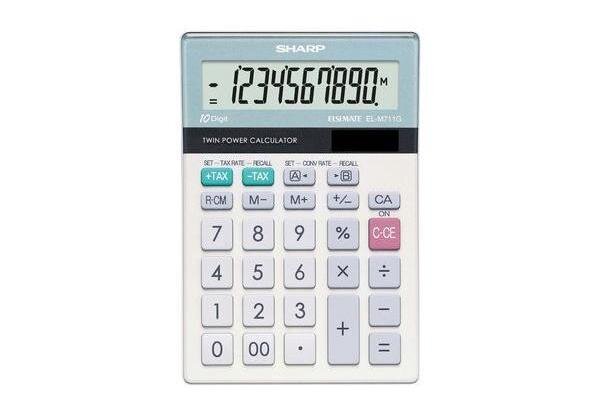Calculatrice de bureau modèle EL-M711GGY SHARP