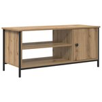 vidaXL Meuble TV chêne artisanal 100 x 40 x 45 cm Bois d'ingénierie