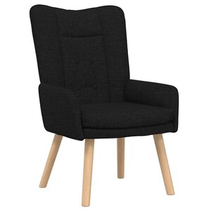 vidaXL Fauteuil relaxant Noir 63 x 67 x 94 cm tissu