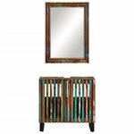 vidaXL Ensemble de meubles de salle de bain 2 Pièces bois massif d'acacia