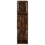 vidaXL Bibliothèque/Séparateur de pièce Chêne fumé 100x24x94 cm