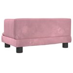 vidaXL Canapé pour enfants rose 60x40x30 cm velours