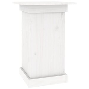 vidaXL Support à fleurs Blanc 40x40x60 cm Bois de pin solide