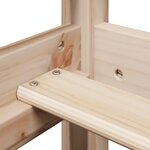 vidaXL Lit de jour avec toit sans matelas 90x200 cm bois massif