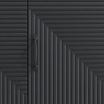 vidaXL Meuble TV Noir 99 x 34 5 x 50 cm Bois d'ingénierie