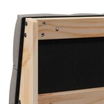 vidaXL Tête de lit capitonnée Taupe 150 cm Pin massif