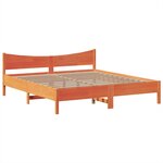 vidaXL Cadre de lit sans matelas cire marron 180x200cm bois pin massif
