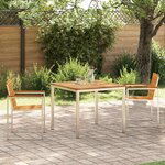 vidaXL Ensemble de salle à manger pour jardin 3 Pièces