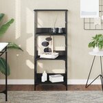 vidaXL Bibliothèque noir 50x33x117 5 cm bois d'ingénierie