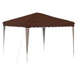 vidaXL Tente de fête pop-up 288 x 288 x 245 cm Marron Tissu Oxford