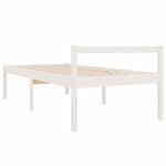 vidaXL Lit pour personne âgée sans matelas blanc 75x190 cm