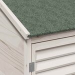 vidaXL Abri de jardin Blanc 106 x 56 x 176 5 cm Bois de Sapin Massif