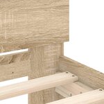 vidaXL Cadre de lit sans matelas chêne sonoma 180x200 cm