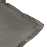 vidaXL Coussins de chaise à dossier haut lot de 2 gris foncé mélangé