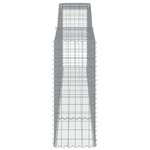 vidaXL Paniers à gabions arqués 7 Pièces 400x50x120/140 cm Fer galvanisé