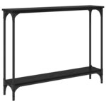 vidaXL Table console Chêne noir 100 x 22 5 x 75 cm Bois d'ingénierie