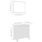vidaXL Ensemble de meubles de bain 3 Pièces Blanc Bois d'ingénierie