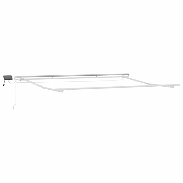 vidaXL Auvent avec Blanc 4 5 × 3 m Métal