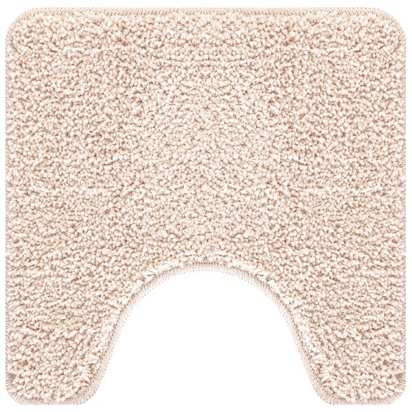 Tapis de bain U-Shaped Crème 50x50 cm Polypropylène Antidérapant