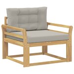 vidaXL Sofa de milieu extérieur Polyester Blanc