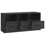 vidaXL Meuble TV avec tiroir Noir 102 x 34 5 x 47 cm Bois d'ingénierie